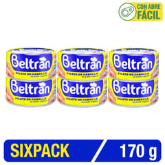 BELTRAN - Filete De Caballa En Aceite Vegetal 170G Sixpack