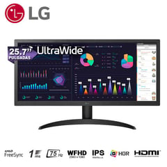 LG - Monitor 26WQ500-B UltraWide IPS 1ms sRGB HDR10 AMD FreeSync