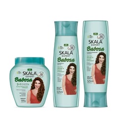 SKALA - Crema Shampoo Acondicionador Babosa Aloe Vera Expert 3 Uds Set