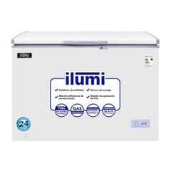 ILUMI - Congelador 340L con tina de Acero Inoxidable TFI-3400WH - Blanco