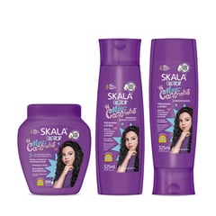 SKALA - Crema Shampoo Acondicionador Mais Cachinhos Expert 3 Uds Set