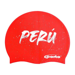 PORTO - GORRO PARA NATACIÓN DISEÑO PERU SILICONA POR-460-46