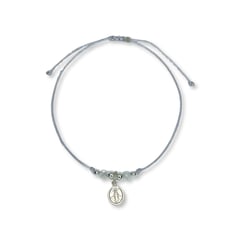 SANTORAL - Pulsera Inmaculada Concepción de María - Hilo y Plata