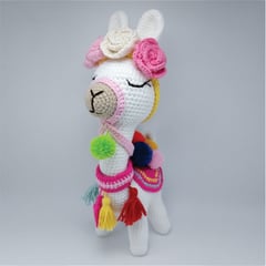 GENERICO - Llama amigurumi peru 28cm peluche adorno