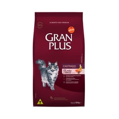 GRAN PLUS - Gatos Castrados Adultos Salmon y Arroz 10 kg.