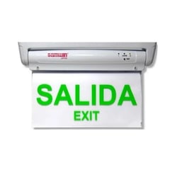 SAMWIN - Señaletica Salida Letrero Seguridad LED 36x23 Cm -