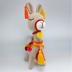 GENERICO - Llama amigurumi peru 29cm peluche adorno