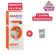 BRAVECTO - 4.5 a 10kg ANTIPULGAS