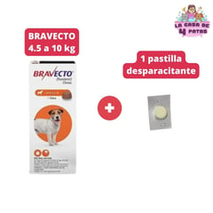 BRAVECTO - Bravecto 4.5 a 10kg ANTIPULGAS