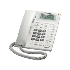 PANASONIC - TELÉFONO FIJO ALÁMBRICO BLANCO KX-TS880LXW