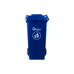 QRUBBER - Tacho de plástico (HDPE) 120 litros azul