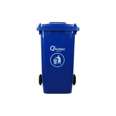 QRUBBER - Tacho de plástico (HDPE) 240 litros azul