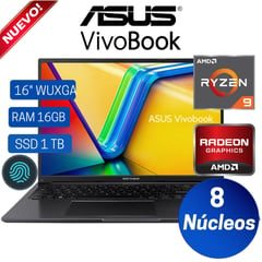 Laptop Vivobook M1605XA-MB076 16" WUXGA, AMD Ryzen 9-7940HS, Ram 16GB, SSD 1 TB, Free Dos