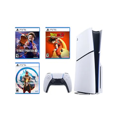 SONY - Consola Ps5 Slim Lectora + MK 1 +Street Fighter 6 +Dragon Ball Kakarot