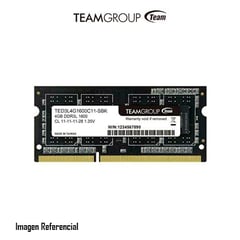 TEAM GROUP - MEMORIA RAM SODIMM ELITE 4GB DDR3 P/N: TED3L4G1600C11-SBK