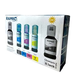 GENERICO - Combo Especial 4+1 Gratis Tinta Compatible Para Epson 504/ 544 Colores BCMY