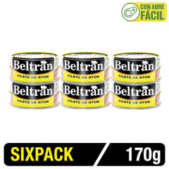 BELTRAN - Filete De Atún En Aceite Vegetal 170G Sixpack