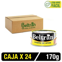 BELTRAN - Filete De Atún En Aceite Vegetal 170G Caja x 24 Uni