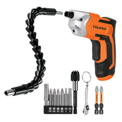 TRUPER - Kit destornillador inalámbrico atornillador adaptador magnético 13Pzs