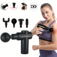 MASSAGE GUNS - Pistola de Vibración para Aliviar el Dolor Muscular Portatil -NEGRO