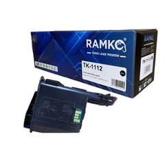 RAMKO - Tóner Compatible TK-1112 Negro Cartucho Genérico Alternativo