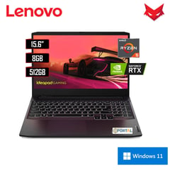 LENOVO - LAPTOP GAMER RYZEN 5 8GB 512GB W11 IPS IDEA PAD GAMING 3 15ACH6