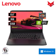 LENOVO - LAPTOP GAMER RYZEN 5 8GB 512GB W11 IPS IDEA PAD GAMING 3 15ACH6