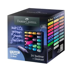 FABER-CASTELL - Resaltadores Textliner X 24 Deskset Organizador