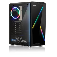 MICRONICS - Case Gamer Corsario MIC GC802 Tira Led RGB 1 FAN