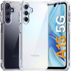 GENERICO - Case Space transparente con mica para Samsung A15