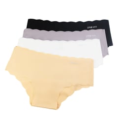 EPHIFANY UNDERWEAR - PACK DE 4 FLORAL PANTIES INVISIBLE