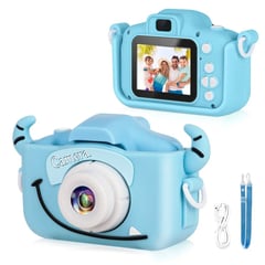 IMPORTADO - Camara Digital HD con Juegos para Niños 2" Celeste 10196