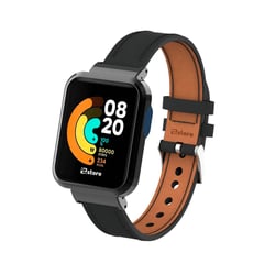 GENERICO - Correa de Cuero Compatible con Xiaomi Mi Watch Lite Negro