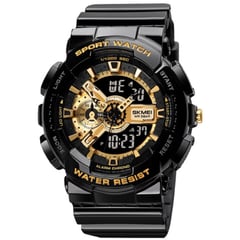 SKMEI - Reloj 1688 Deportivo Negro con Dorado