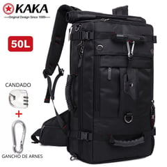 KAKA - Mochila Viaje Outdoor 2070 Negro 50L