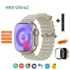 GENERICO - Smartwatch HK9 Ultra 2 Blanco Chat GPT Gratis Protector