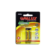 OPALUX - Pila Recargable AAA 1100mAh 2 pilas DH-1100AAA