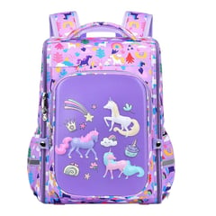 GENERICO - Mochila Escolar Grande para niños Unicornio 3D Impermeable