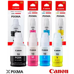 CANON - Tinta GI-10 Pack x4 colores CMYBK