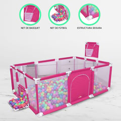 GENERICO - Corral de Juegos Desarmable 5 en 1 «PLAYPEN» Pink