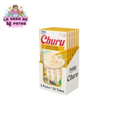 INABA - Churu Snack Húmedo de Pollo para Gatos Pack x6