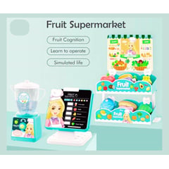 GENERICO - SUPERMARKET FRUTAS JUGUERIA C LICUADORA JUEGO ROLES NIÑAS