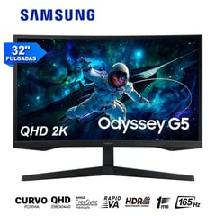 Monitor 165Hz LS32CG552ELXPE dyssey G5 WQHD 1ms Curvo FreeSync