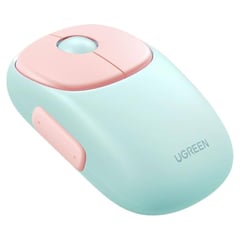 UGREEN - Mouse Inalámbrico Recargable 2.4G & Bluetooth MU102 Rosa 15722