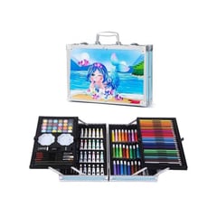 IMPORTADO MC - Mega Set de Arte Con Maleta de Aluminio 145 Piezas Sirena