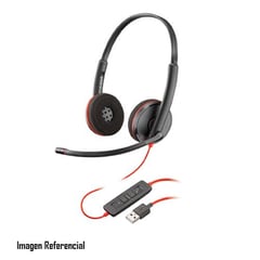 POLY - AUDIFONO CON MICROFONO BLACKWIRE 3220 C3220 USB-A STEREO USB HEADSET PN: 80S02A6