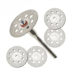 GENERICO - Set 5 Discos Diamantados 30mm para Dremel Taladro y Otros