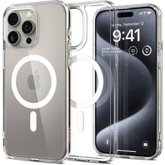 SPIGEN - Case Ultra Hybrid (MagFit) iPhone 15 Pro - Transparente