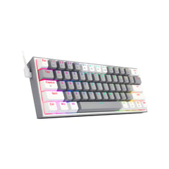 REDRAGON - Teclado Gamer Fizz Pro Inalámbrico K616 WhiteGray