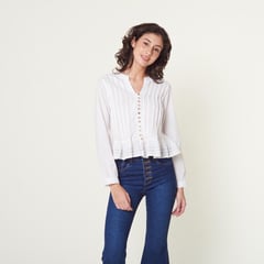 EXIT - Blusa Jira Blanco Mujer